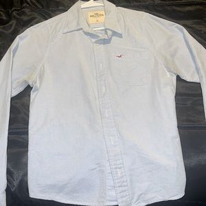Hollister Light Blue Long Sleeve Button Down Dress Shirt